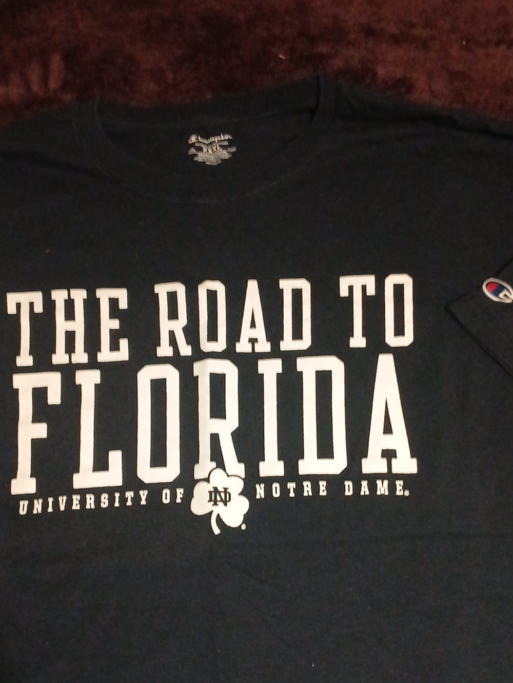 Champion Men’s Black Short-Sleeve 'The Road to Florida' Graphic Tee